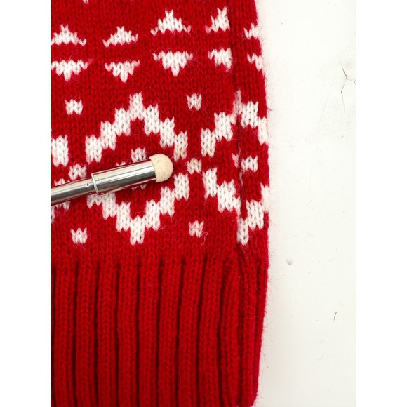 Ugly Christmas LLama Sweater Small Medium Red Candy Cane pullover Blizzard Bay - Picture 4 of 10